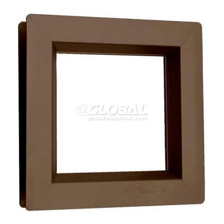 Activar Construction Products Group Steel Low Profile Beveled Slimline Vision Lite VSL0627B, 6in X 27in, Bronze VSL 0627B